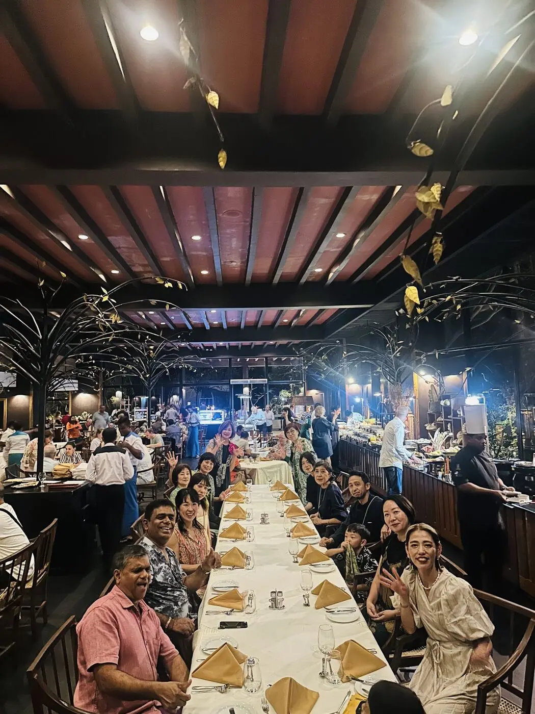 Grande tablée conviviale le soir